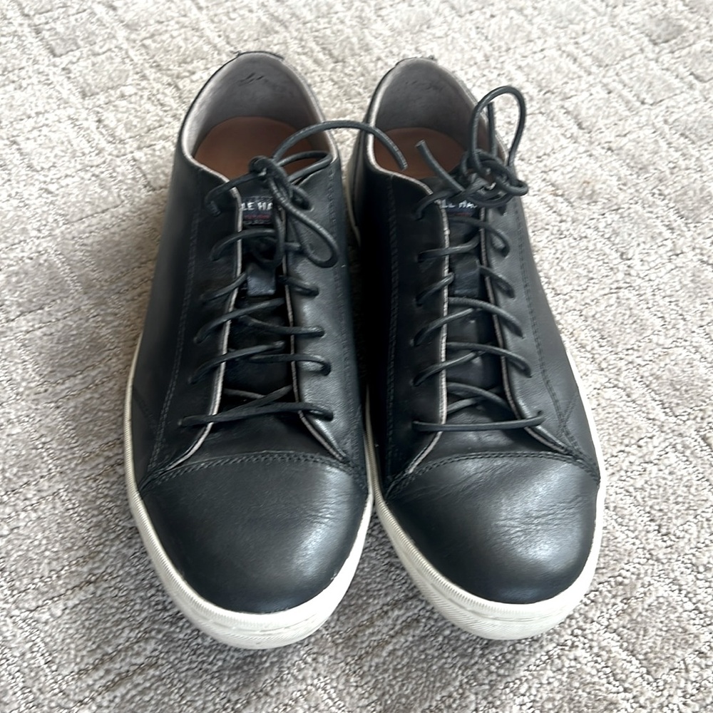 Cole Haan black leather sneakers